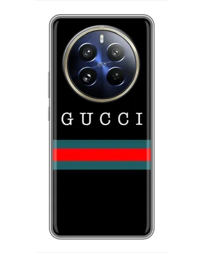 Чехол для Realme 12 Pro Plus с картинкой «Gucci — красный пояс»