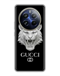 Чохол для Realme 12 Pro Plus з картинкою «Gucci — срібний лев»