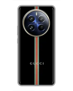 Чохол для Realme 12 Pro Plus з картинкою «Gucci — строга лінія»