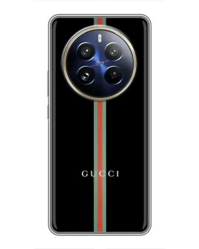 Чохол для Realme 12 Pro Plus з картинкою «Gucci — строга лінія» Чохол для Realme 12 Pro Plus з картинкою «Gucci — строга лінія»