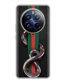 Чохол для Realme 12 Pro Plus з картинкою «Gucci — змія на смузі»