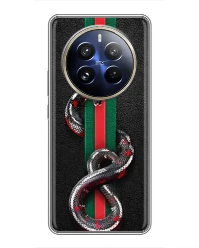 Чохол для Realme 12 Pro Plus з картинкою «Gucci — змія на смузі» Чохол для Realme 12 Pro Plus з картинкою «Gucci — змія на смузі»