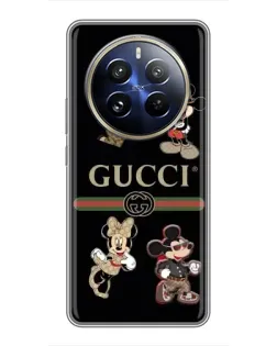 Чохол для Realme 12 Pro Plus з картинкою «Gucci — герої Disney та монограма»