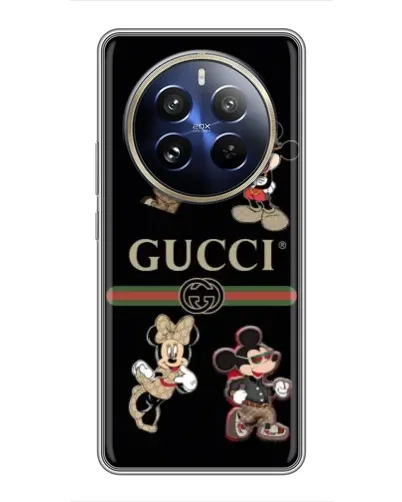 Чохол для Realme 12 Pro Plus з картинкою «Gucci — герої Disney та монограма» Чохол для Realme 12 Pro Plus з картинкою «Gucci — герої Disney та монограма»