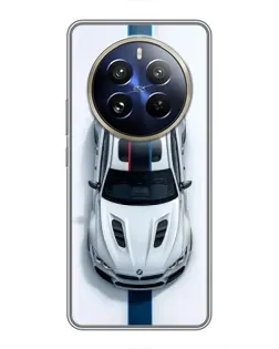 Чехол для Realme 12 Pro Plus с картинкой «Вид сверху — BMW M» Чехол для Realme 12 Pro Plus с картинкой «Вид сверху — BMW M»