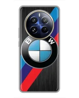 Чехол для Realme 12 Pro Plus с картинкой «BMW M-stripes стиль»