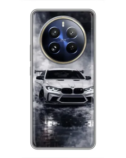 Чехол для Realme 12 Pro Plus с картинкой «BMW сквозь туман»