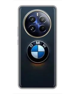 Чехол для Realme 12 Pro Plus с картинкой «Логотип BMW — минимализм»