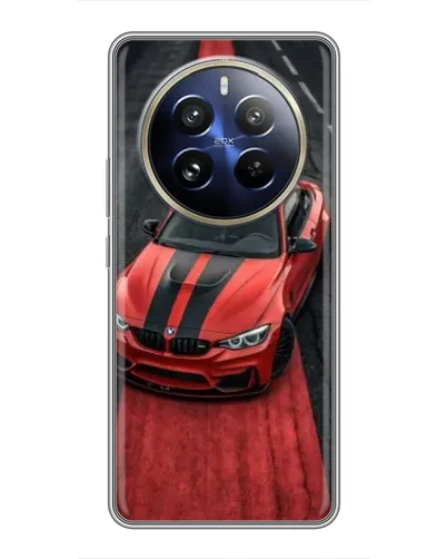 Чехол для Realme 12 Pro Plus с картинкой «BMW на красной дорожке»