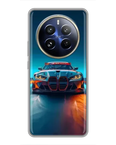 Чохол для Realme 12 Pro Plus з картинкою «BMW — вогні неону» Чохол для Realme 12 Pro Plus з картинкою «BMW — вогні неону»