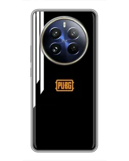 Чехол для Realme 12 Pro Plus с картинкой «PUBG — вертикальные линии»