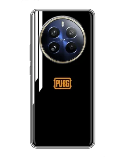 Чехол для Realme 12 Pro Plus с картинкой «PUBG — вертикальные линии»