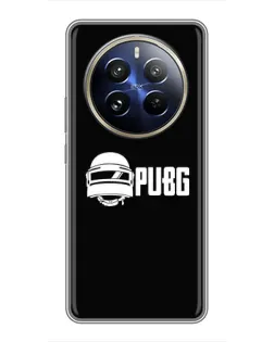 Чехол для Realme 12 Pro Plus с картинкой «PUBG — классический лого»