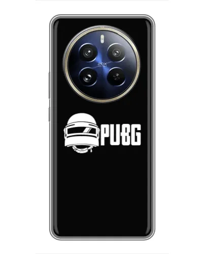 Чехол для Realme 12 Pro Plus с картинкой «PUBG — классический лого»