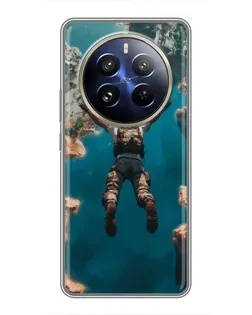 Чехол для Realme 12 Pro Plus с картинкой «PUBG — свободное падение»