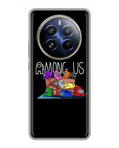 Чехол для Realme 12 Pro Plus с картинкой «Логотип Among Us»