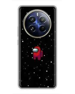 Чехол для Realme 12 Pro Plus с картинкой «Красный Among Us»