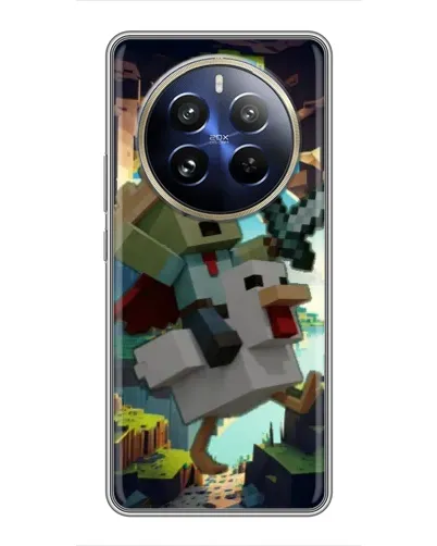 Чехол для Realme 12 Pro Plus с картинкой «Стив и гусь»