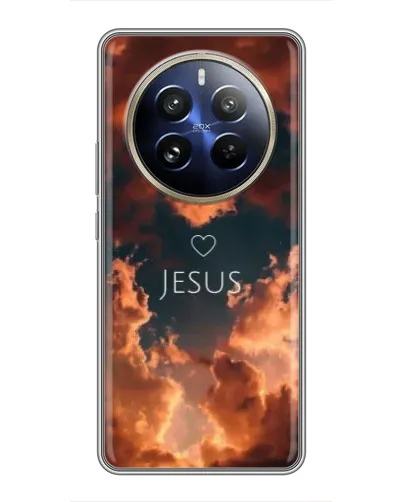 Чехол для Realme 12 Pro Plus с картинкой «Сияние Имени Jesus»