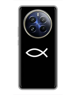 Чохол для Realme 12 Pro Plus з картинкою «Символ риби Jesus»