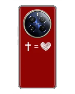 Чохол для Realme 12 Pro Plus з картинкою «Рівняння любові»