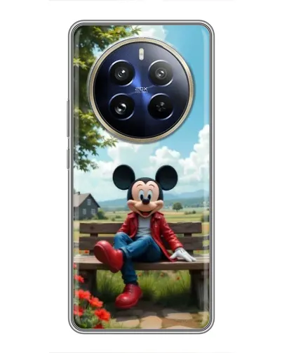 Чехол для Realme 12 Pro Plus с картинкой «Микки на скамейке» Чехол для Realme 12 Pro Plus с картинкой «Микки на скамейке»