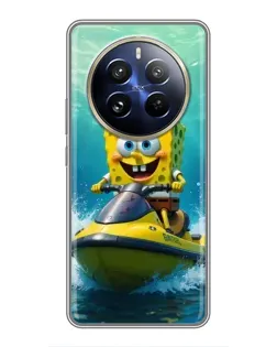 Чехол для Realme 12 Pro Plus с картинкой «Спанч Боб на гидроцикле» Чехол для Realme 12 Pro Plus с картинкой «Спанч Боб на гидроцикле»