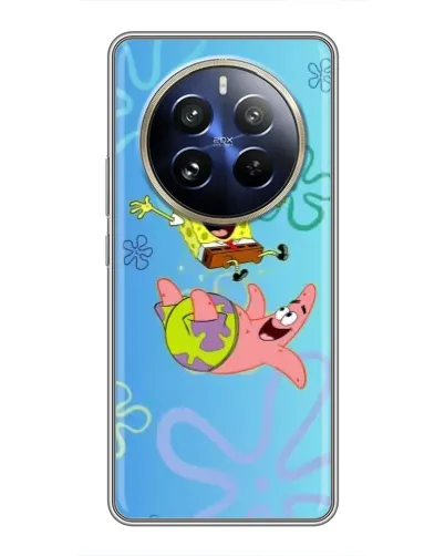 Чехол для Realme 12 Pro Plus с картинкой «Спанч Боб и Патрик»