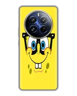 Чохол для Realme 12 Pro Plus з картинкою «Мінімалістичний Спанч Боб»