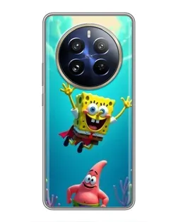 Чохол для Realme 12 Pro Plus з картинкою «Спанч Боб під водою»