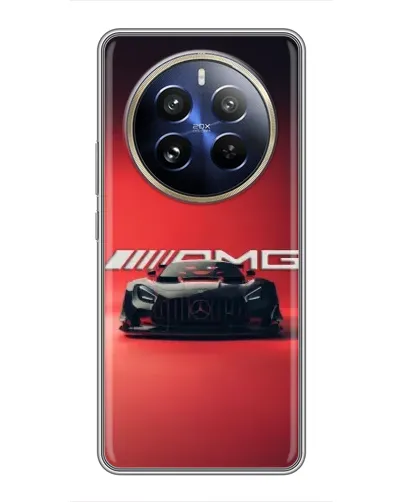 Чехол для Realme 12 Pro Plus с картинкой «Mercedes AMG — красная линия» Чехол для Realme 12 Pro Plus с картинкой «Mercedes AMG — красная линия»