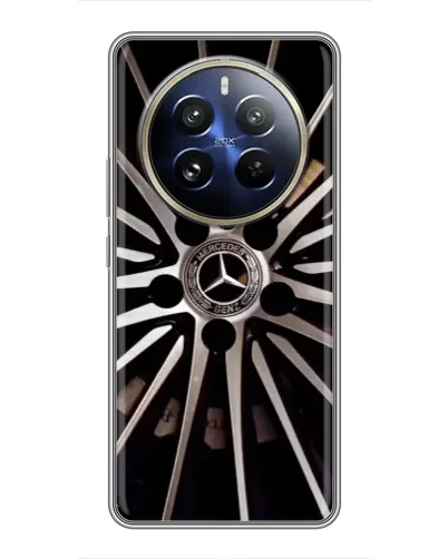 Чехол для Realme 12 Pro Plus с картинкой «Диск Mercedes» Чехол для Realme 12 Pro Plus с картинкой «Диск Mercedes»