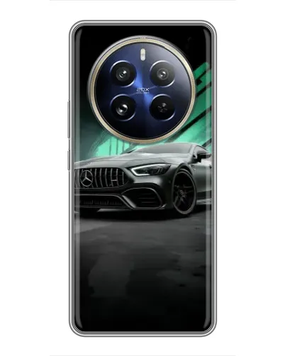 Чехол для Realme 12 Pro Plus с картинкой «Темный Mercedes AMG» Чехол для Realme 12 Pro Plus с картинкой «Темный Mercedes AMG»