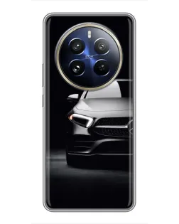 Чехол для Realme 12 Pro Plus с картинкой «Свет фар Mercedes»