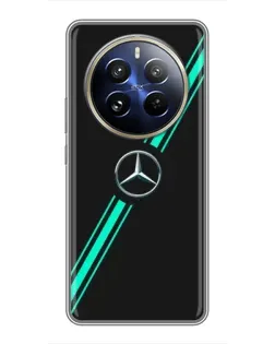 Чохол для Realme 12 Pro Plus з картинкою «Спортивні лінії Mercedes»