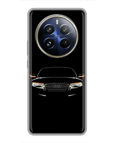 Чехол для Realme 12 Pro Plus с картинкой «Audi — ночной контур» Чехол для Realme 12 Pro Plus с картинкой «Audi — ночной контур»