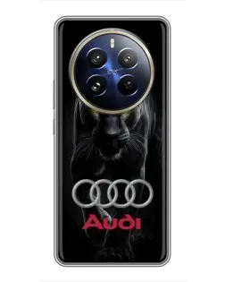 Чехол для Realme 12 Pro Plus с картинкой «Пантера и Audi»