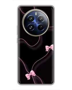 Чехол для Realme 12 Pro Plus с картинкой «Розовые ленты»