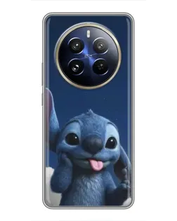 Чехол для Realme 12 Pro Plus с картинкой «Стич в облаках»