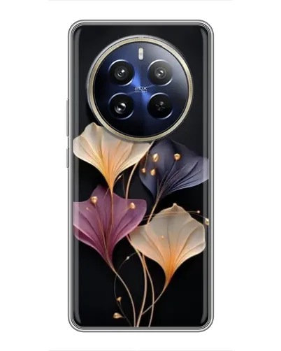 Чехол для Realme 12 Pro Plus с картинкой «Лиловые цветы грации» Чехол для Realme 12 Pro Plus с картинкой «Лиловые цветы грации»