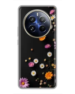 Чехол для Realme 12 Pro Plus с картинкой «Цветочная композиция»