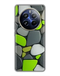 Чехол для Realme 12 Pro Plus с картинкой «Яркая неоновая галька»
