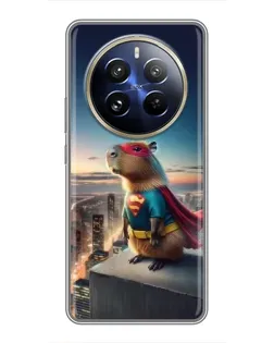 Чехол для Realme 12 Pro Plus с картинкой «Капи-мен супергерой»