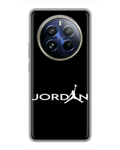 Чохол для Realme 12 Pro з картинкою «Jordan White Logo»