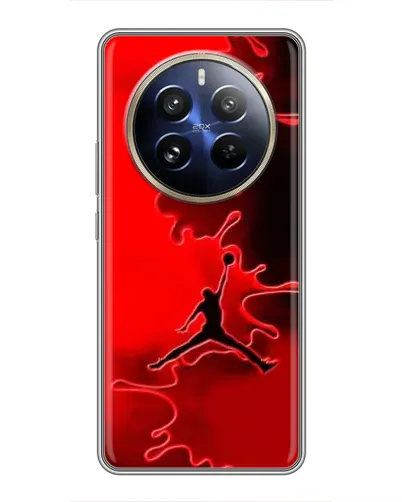Чохол для Realme 12 Pro з картинкою «Jordan Red Smoke»