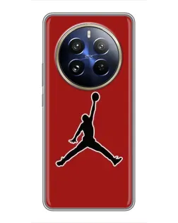 Чохол для Realme 12 Pro з картинкою «Jordan Red Back»