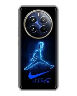 Чохол для Realme 12 Pro з картинкою «Jordan Neon Blue»