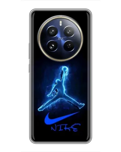 Чохол для Realme 12 Pro з картинкою «Jordan Neon Blue»