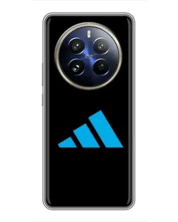 Чохол для Realme 12 Pro з картинкою «Adidas Cyan Logo»