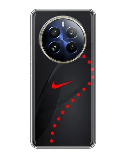 Чехол для Realme 12 Pro с картинкой «Абстрактный дизайн Nike»